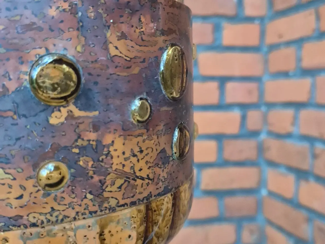 Billede 13 - Klassisk glaspendel med kobbersyret kappe