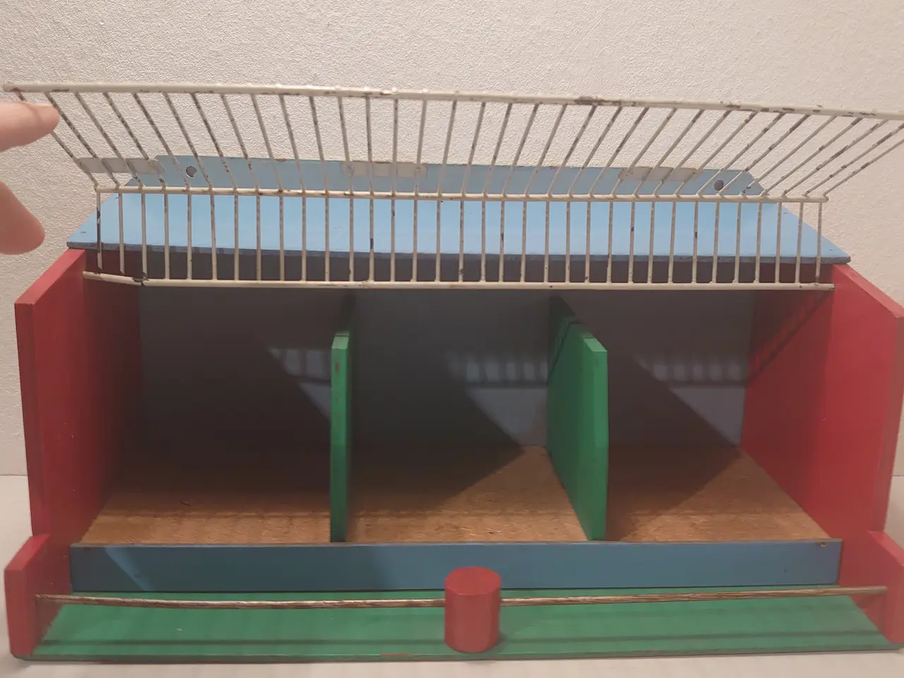 Billede 2 - Reisler:Sjældent Zoo rovdyrbur. 1950´erne.L. 36cm.