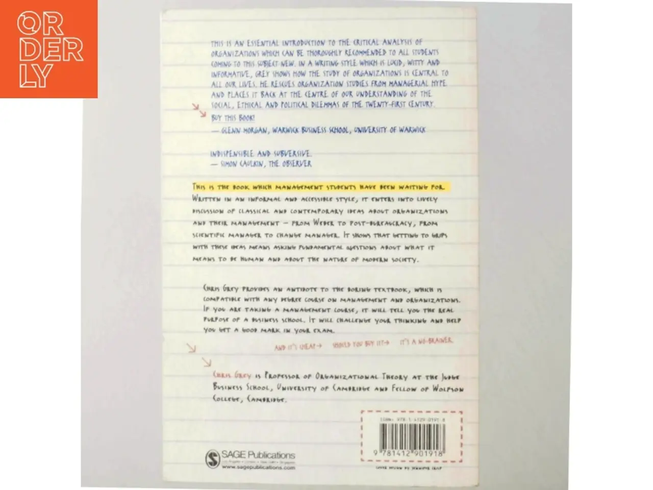 Billede 3 - A very short, fairly interesting and reasonably cheap book about studying organizations (Bog)