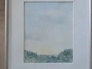 Originalt akvarelmaleri af Rafael Norrman (1990)