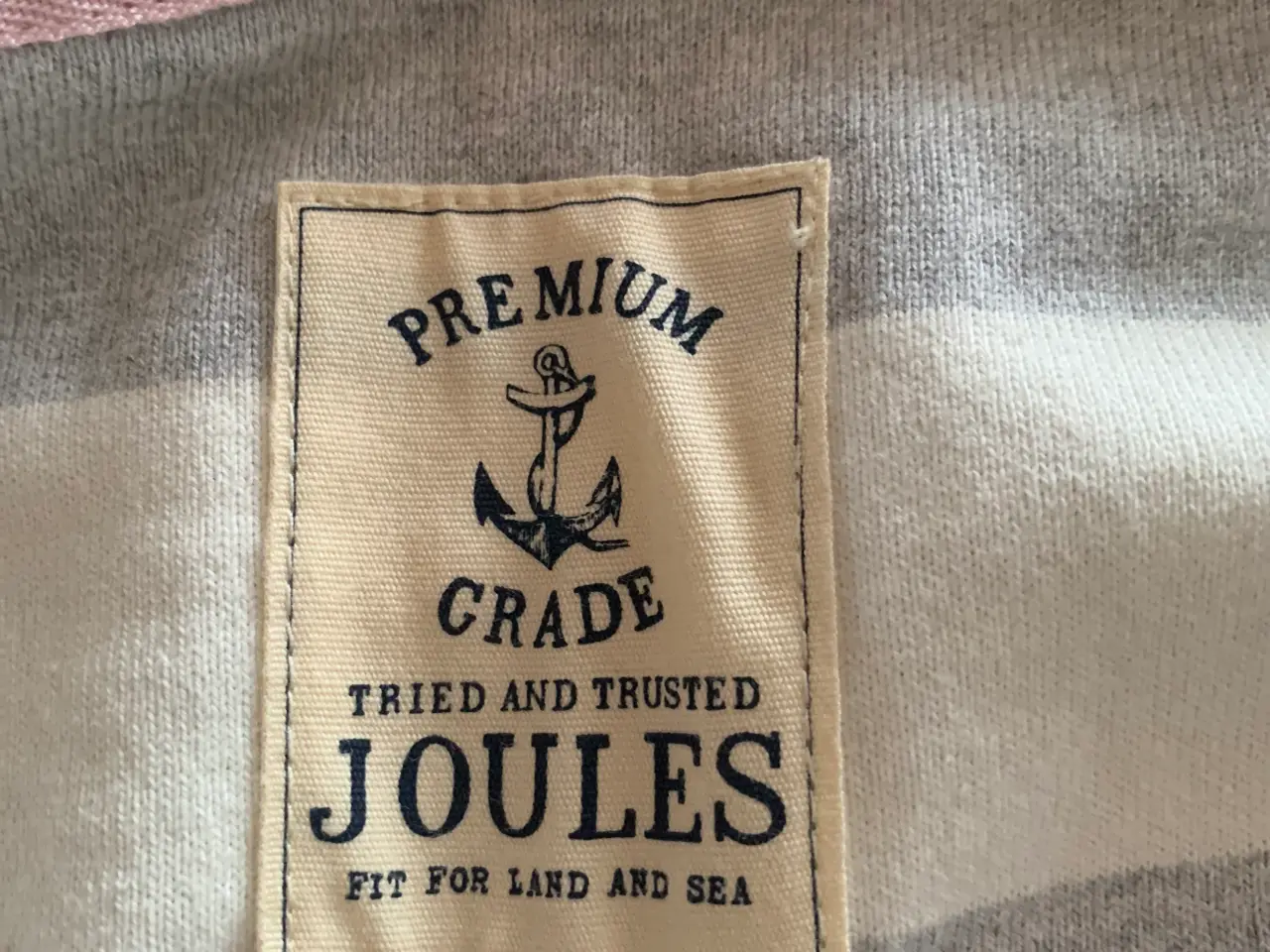 Billede 2 - Joules bluse, ny, grå/råhvid