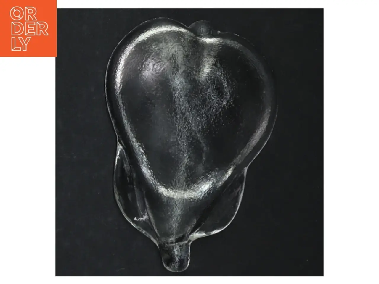 Billede 4 - Lille glasskål formet som en pære (str. 13,5 x. 9,5 cm)