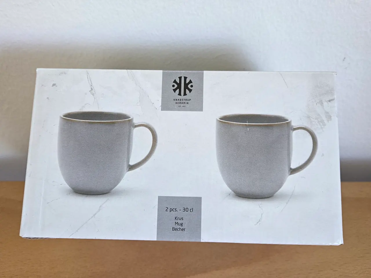 Billede 3 - Knabstrup 2 stk krus 30cl