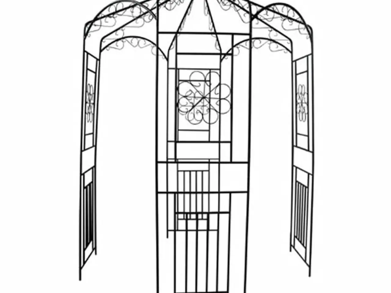 Billede 2 - Rosenbue 250 cm mørkegrøn
