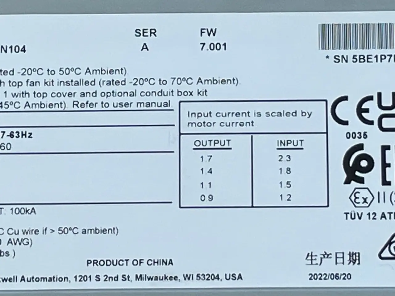 Billede 3 - Allen-Bradley 25B-E1P7N104 PowerFlex 525 0.75kW AC