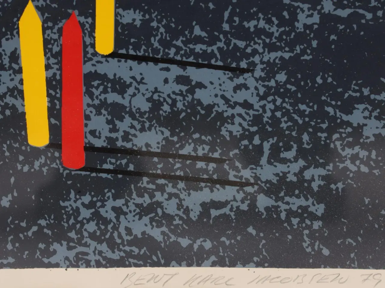 Billede 2 - Litografi - popart komposition Bent Karl Jacobsen