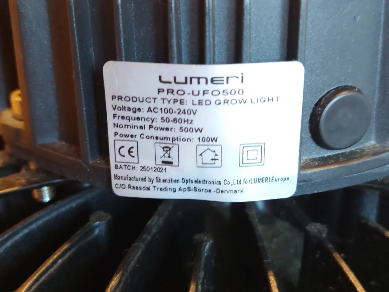 Billede 1 - Gro lampe der virker