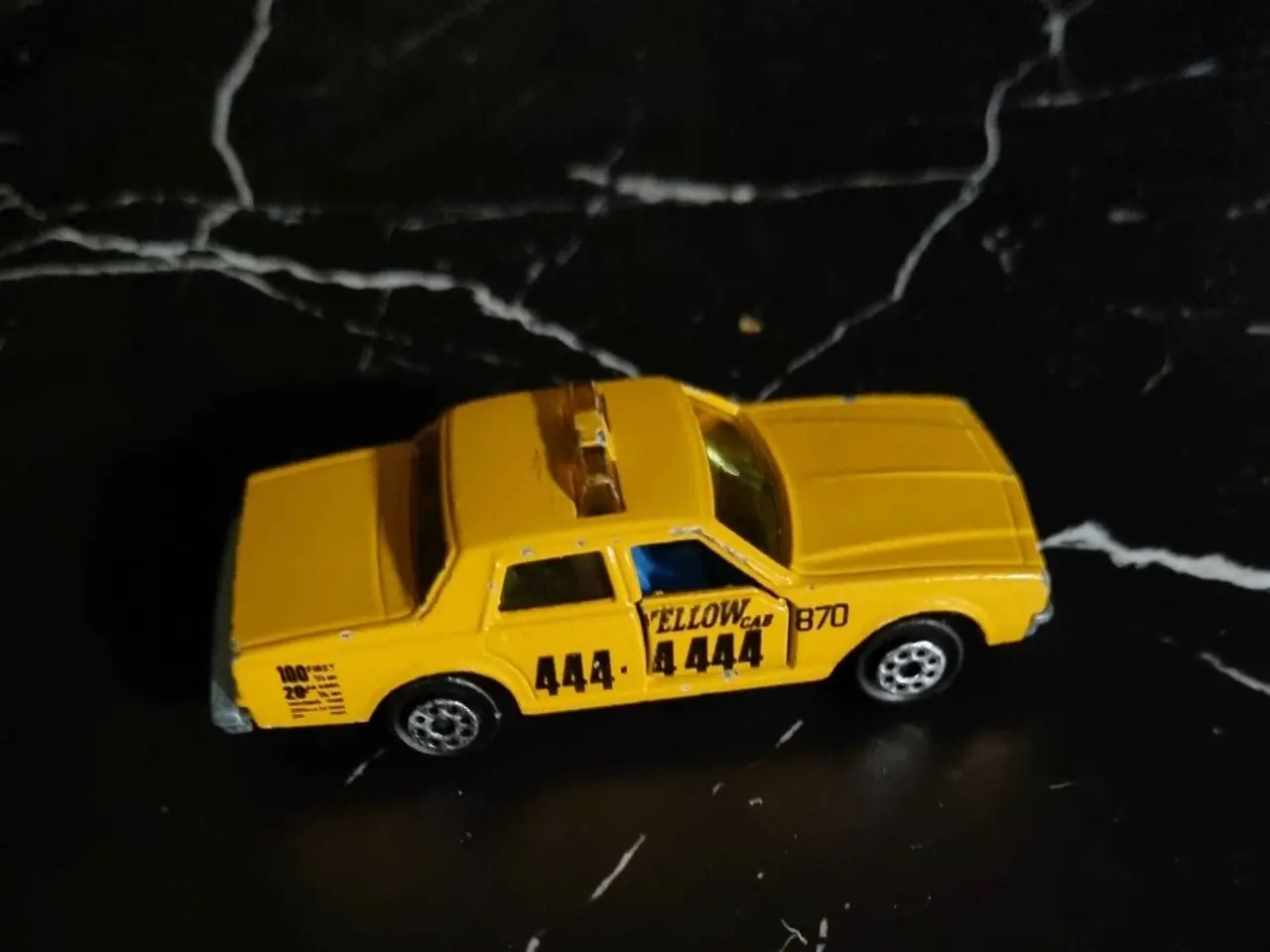 Billede 3 - Vintage Majorette Chevrolet Impala gul Taxa