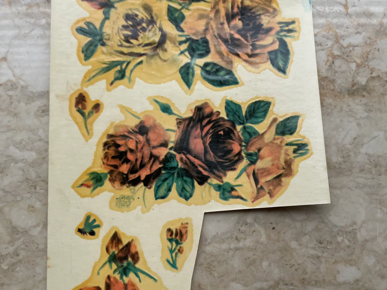 Billede 7 - 7ark vintage overføringsbilleder m blomstermotiver