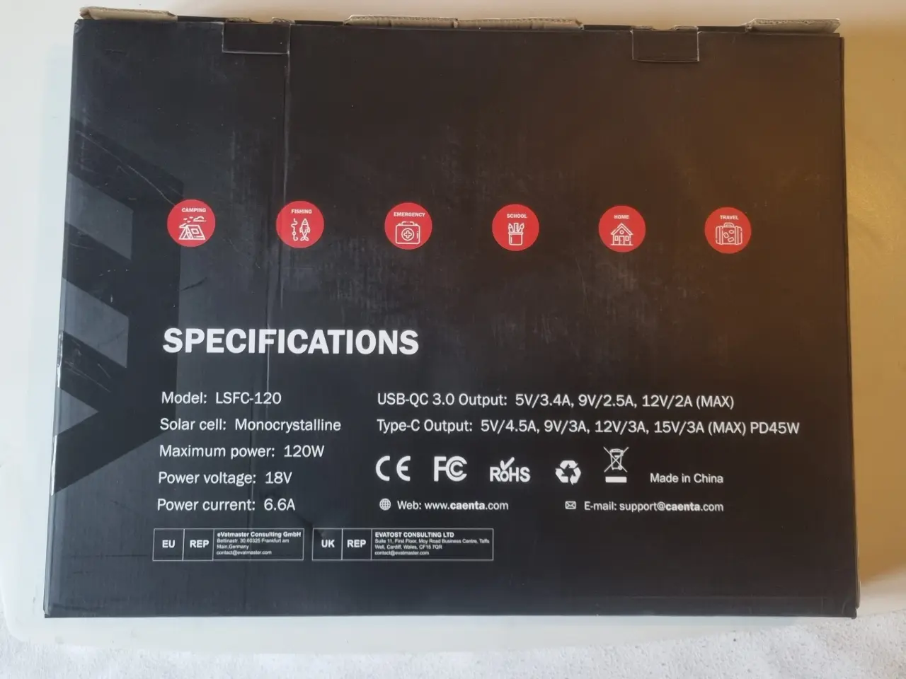 Billede 8 - 120W Flytbar Solcelle / Solar Panel