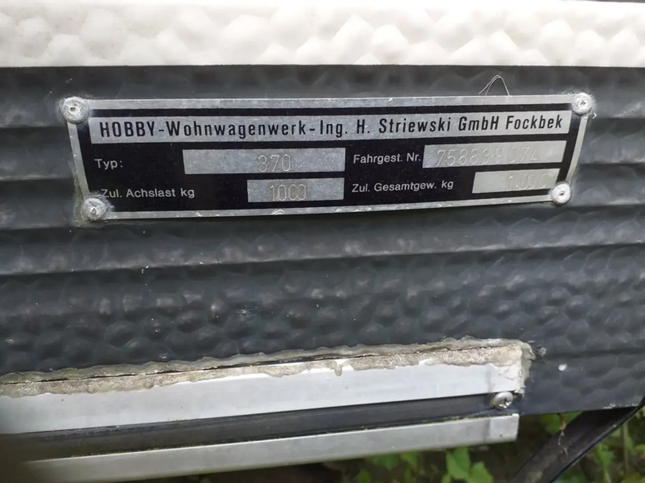 Billede 7 - HOBBY 370 , projekt campingvogn