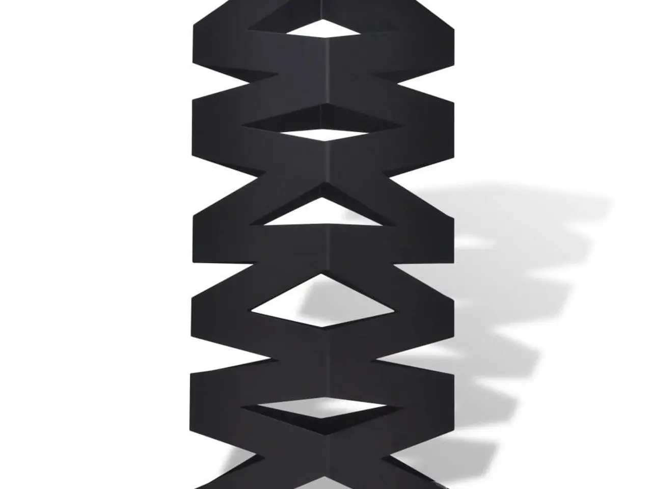 Billede 2 - Sort kvadratisk paraply- og stokkeholder i stål - 48,5 cm