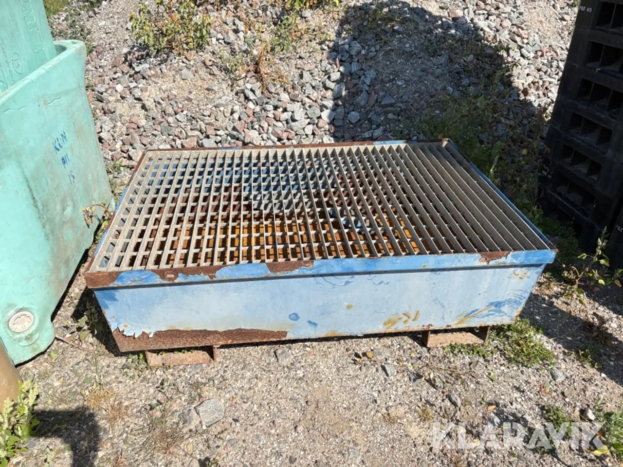 Billede 2 - Spildbakke/opsamlingskar med stålrist
