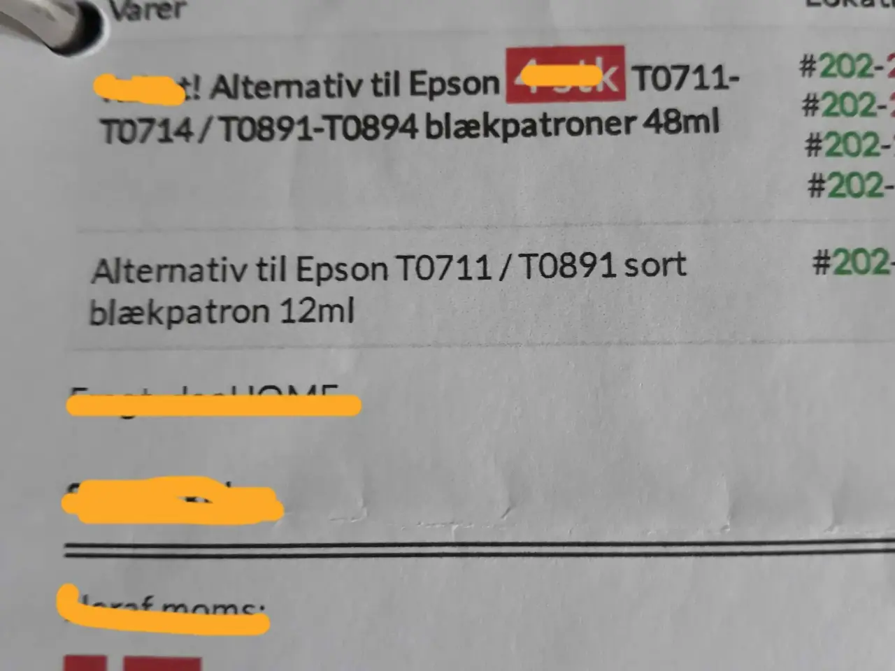 Billede 2 - Printer patroner Epson
