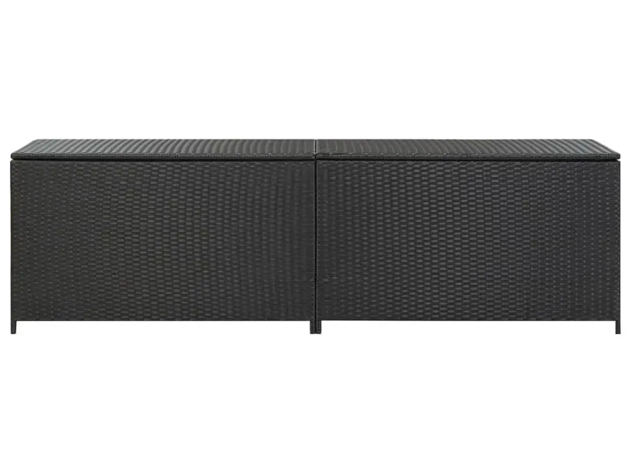 Billede 5 - Opbevaringskasse til haven 200 × 50 × 60 cm - polyrattan, sort