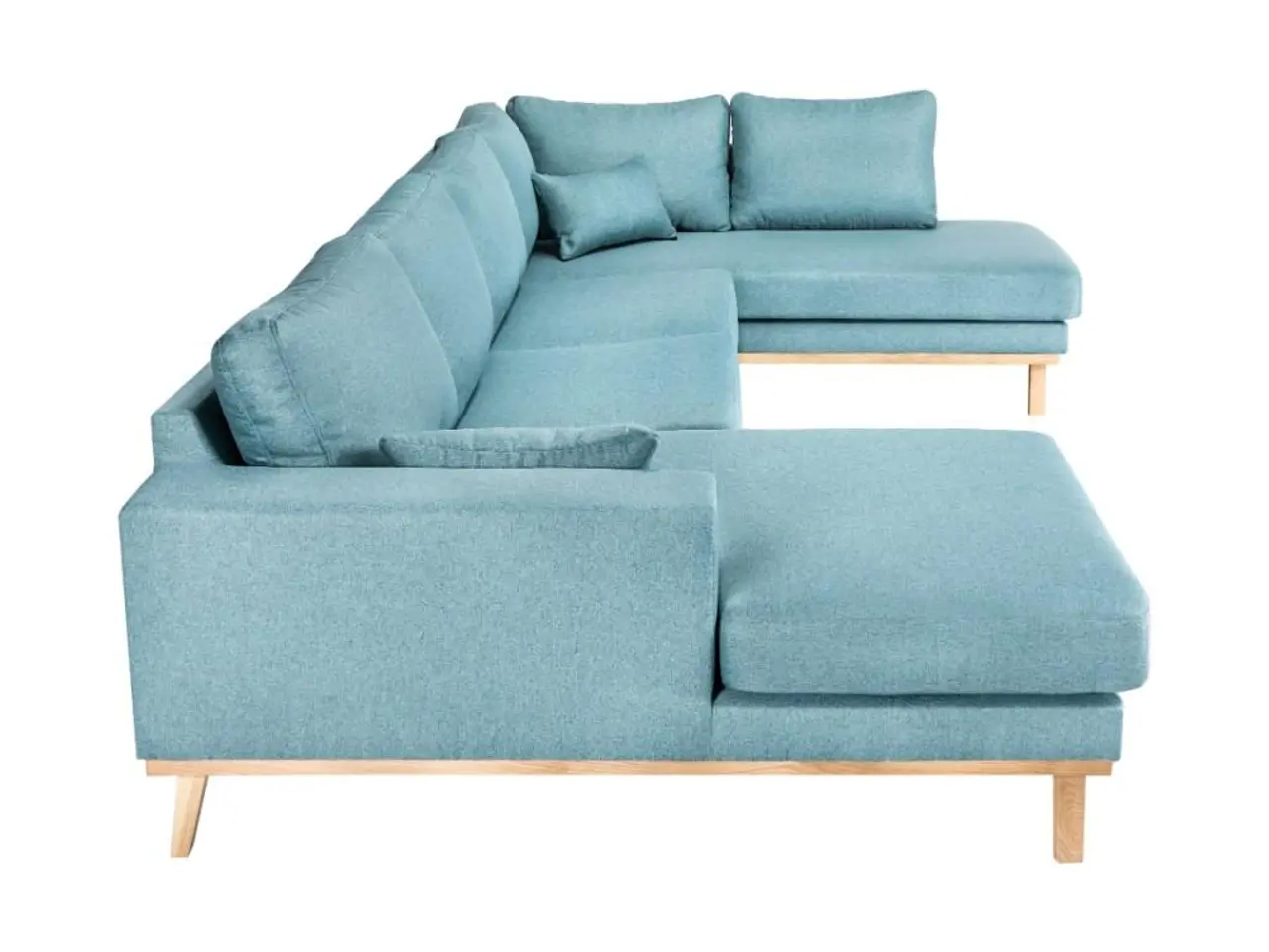 Billede 4 - Simone U-sofa venstrevendt - blå stof, Rino 37
