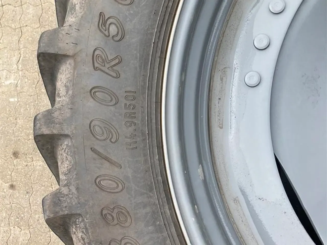 Billede 7 - Alliance 380/90-50 + 380/85-34 Fælge med løs ring til forskellige traktor modeller
