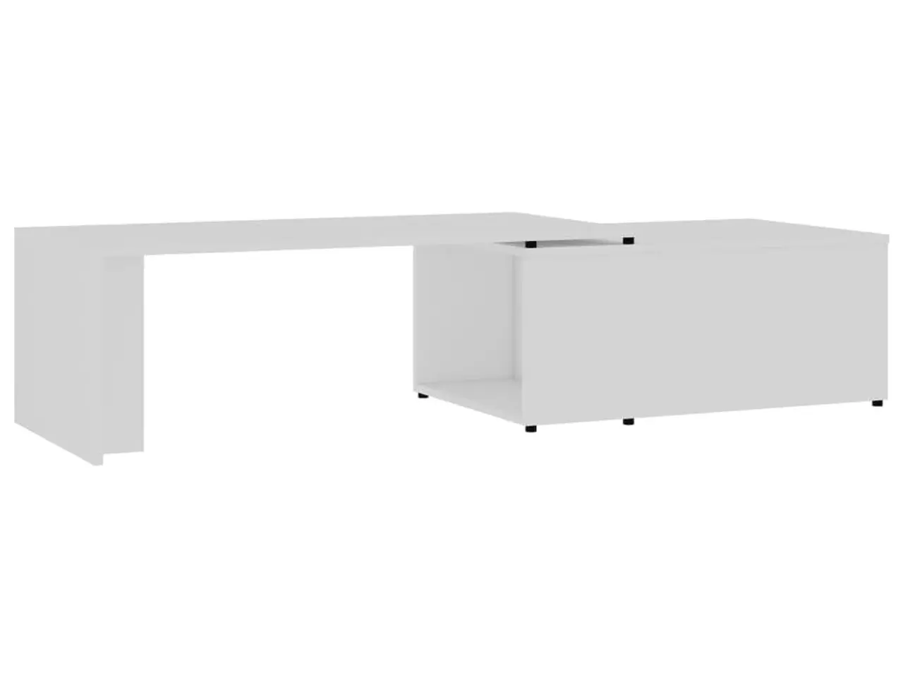 Billede 2 - Sofabord i hvidt konstrueret træ - 150 × 50 × 35 cm