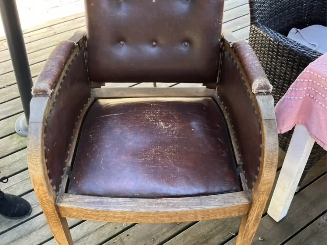 Billede 1 - Antikke barberstole anslået 1930erne Tyskland
