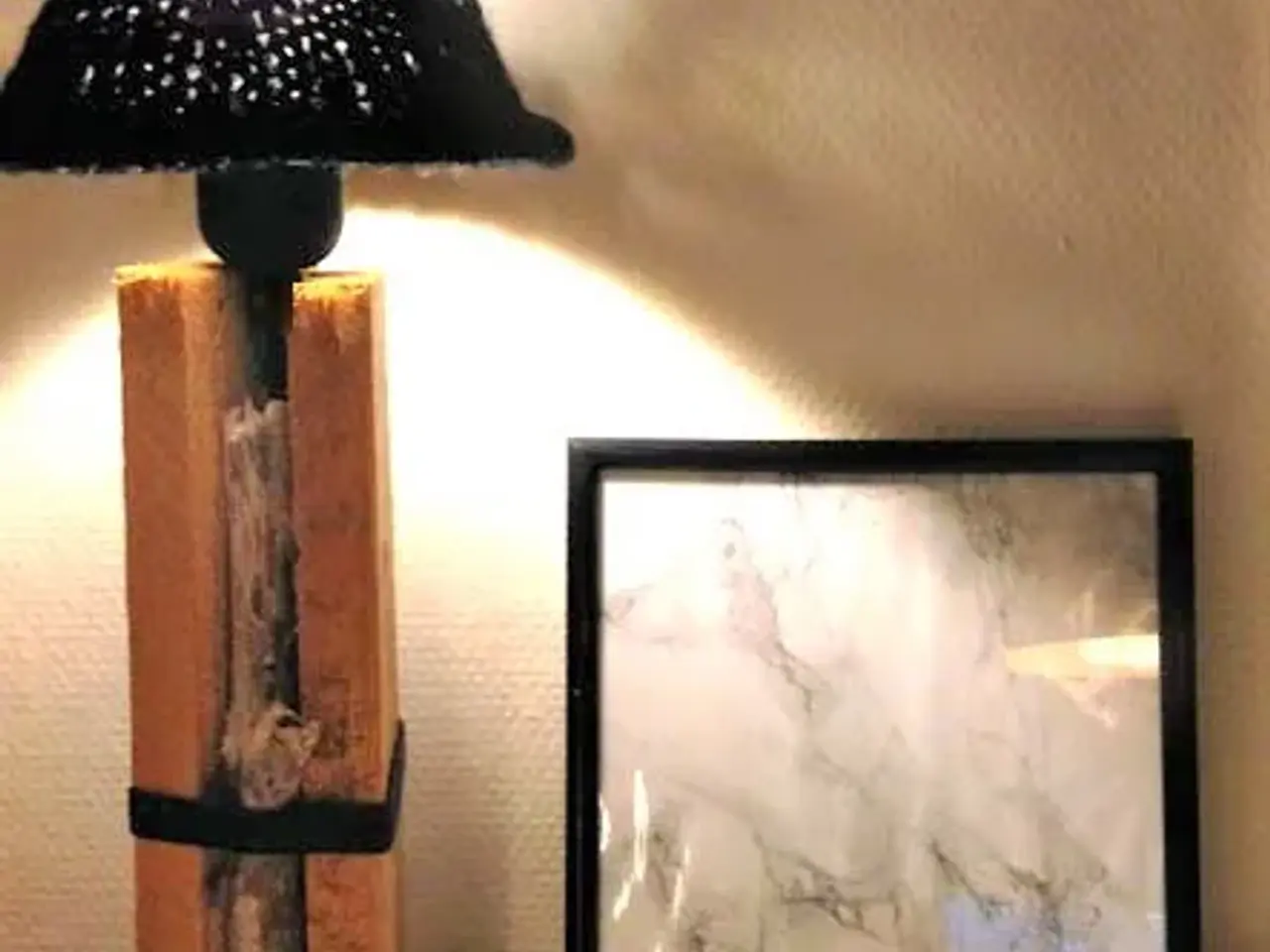 Billede 2 - BORDLAMPE  - håndlavet - ReCyklisten