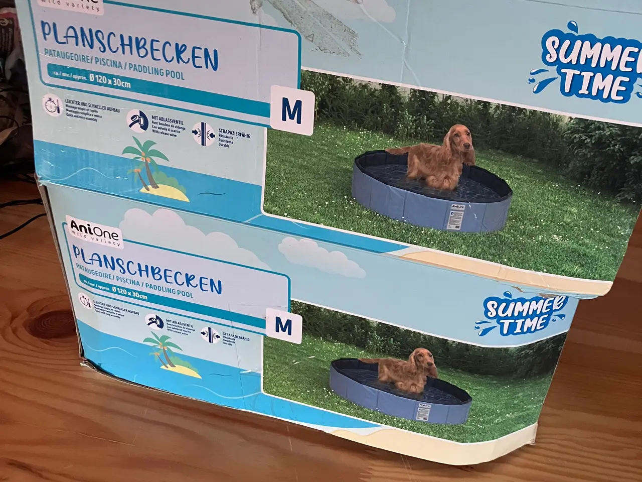 Billede 1 - Hundebassin-skønt i sommervarmen