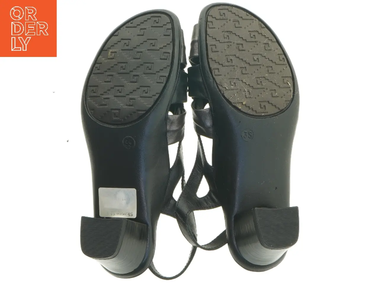Billede 5 - Sort sandal med hæl fra Artika (str. 35 )