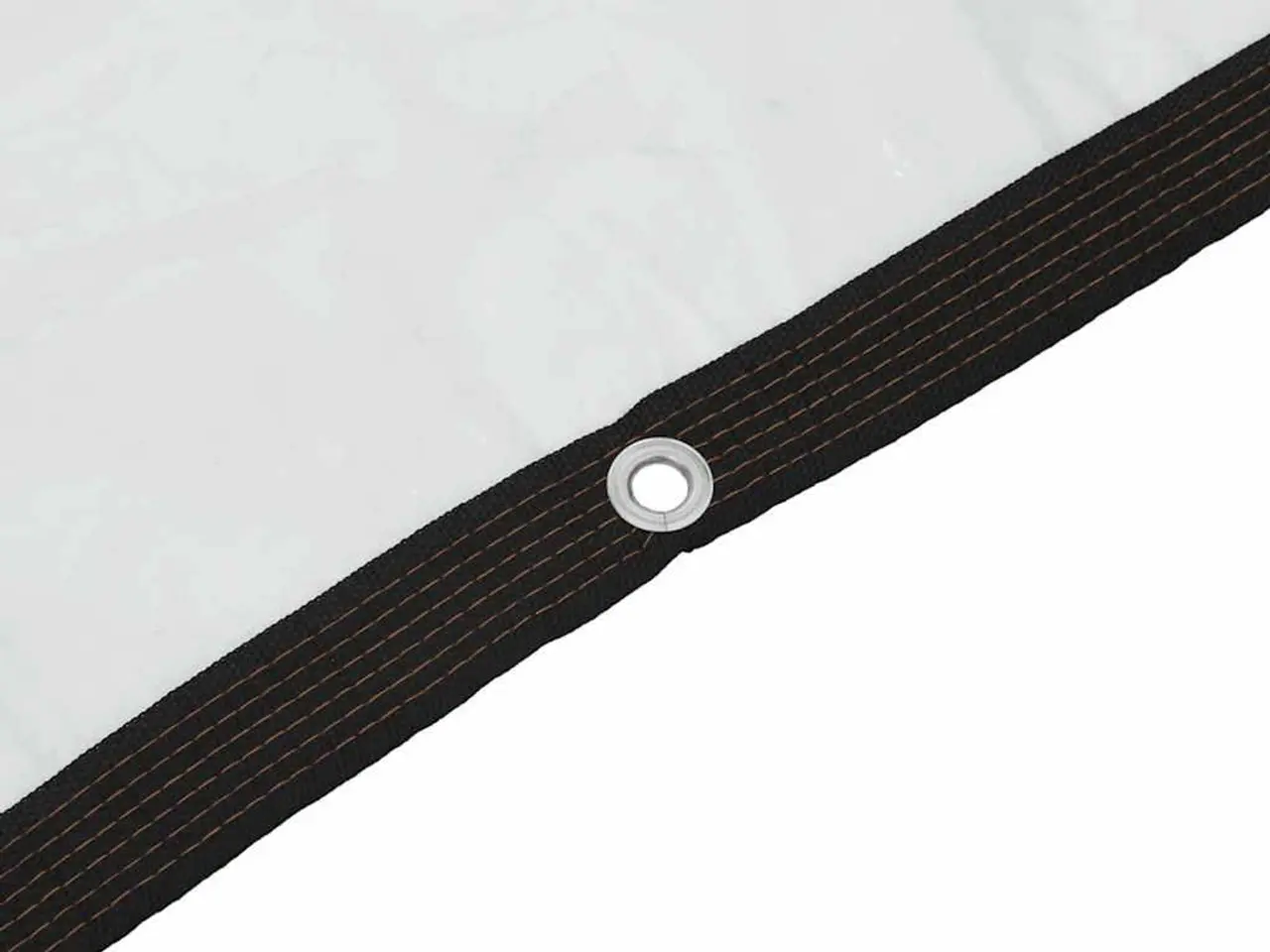 Billede 8 - Klar presenning med øjer 2 × 8 m - polyethylen, transparent/sort
