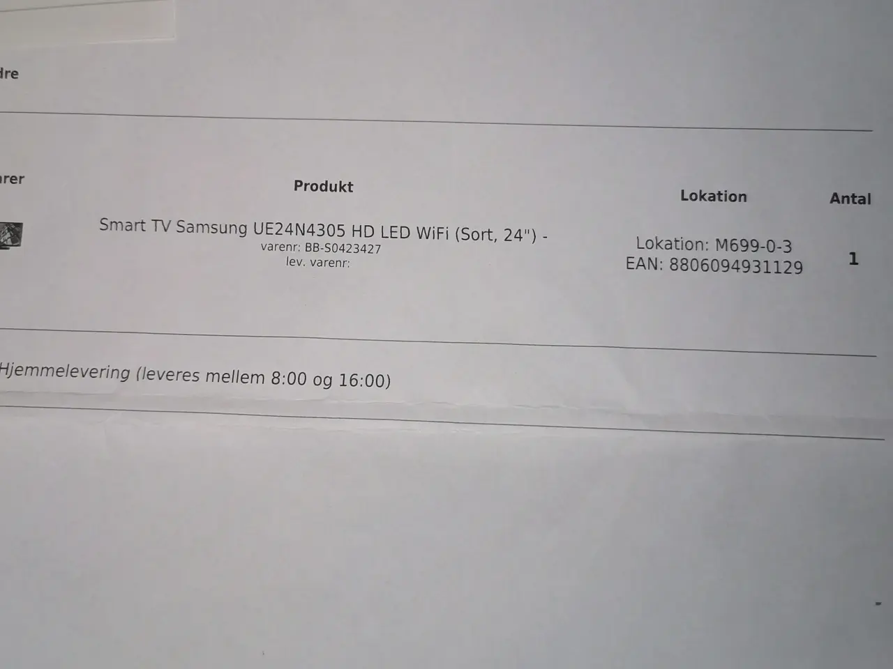 Billede 1 - Tv