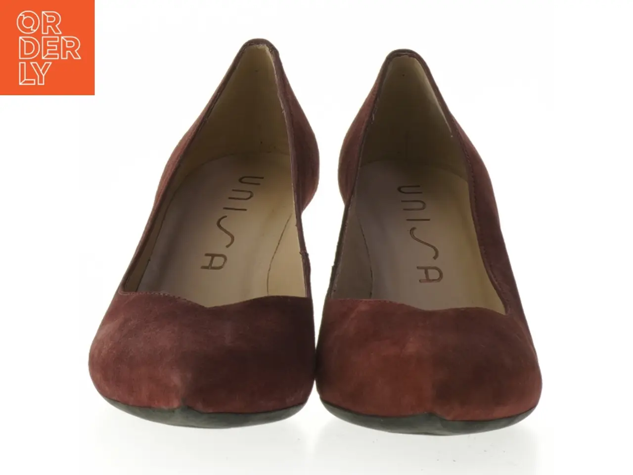 Billede 3 - Brun pumps i ruskind fra Unisa (str. 38 )