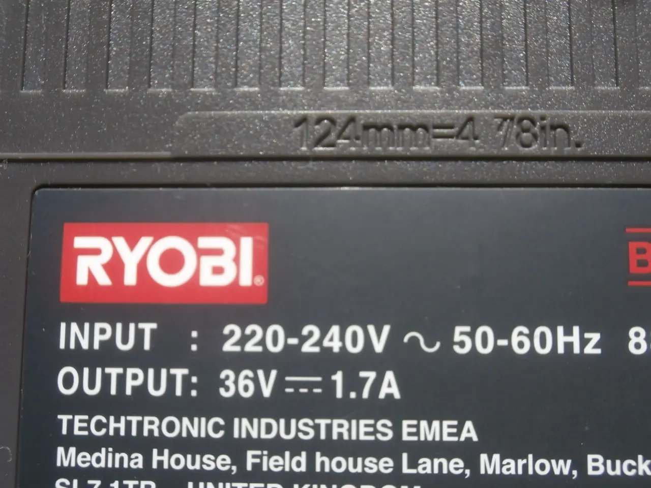 Billede 6 - RYOBI OPLADER TIL 36V BATTERIER 36V/1,7A