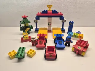 Duplo Racerbiler samt andet, Sælges som vist