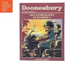 Doonesbury. 12, Jeg dækker dig, mens du hydrerer / overs. af Per Vadmand ; tekstet af Rebecca Løwe. - 1993 af G. B. Trudeau (Bog)