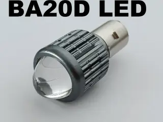 NY! Super Stærk BA20D LED Pære + Linse