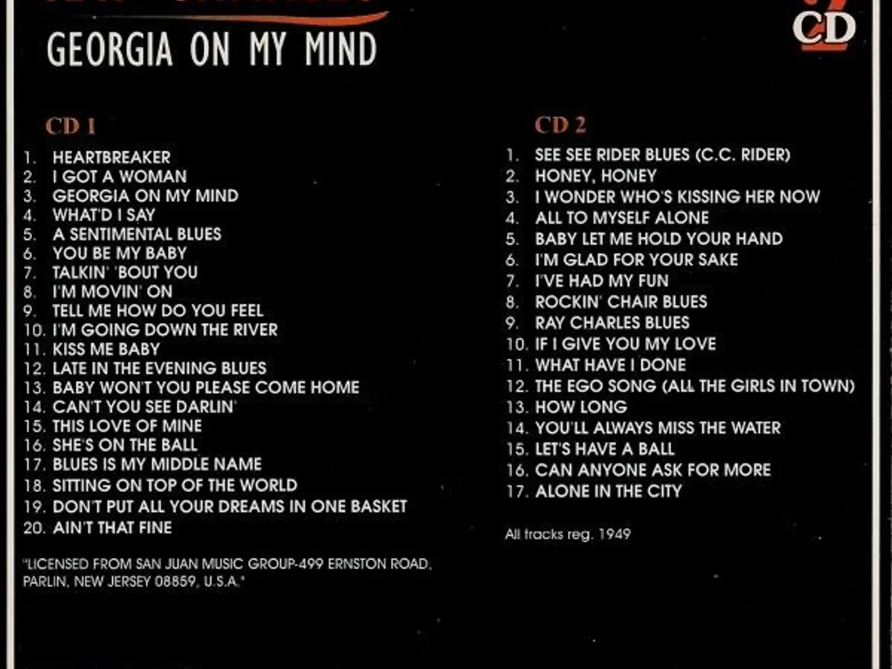 Billede 8 - Ray Charles – Georgia On My Mind – 2CD