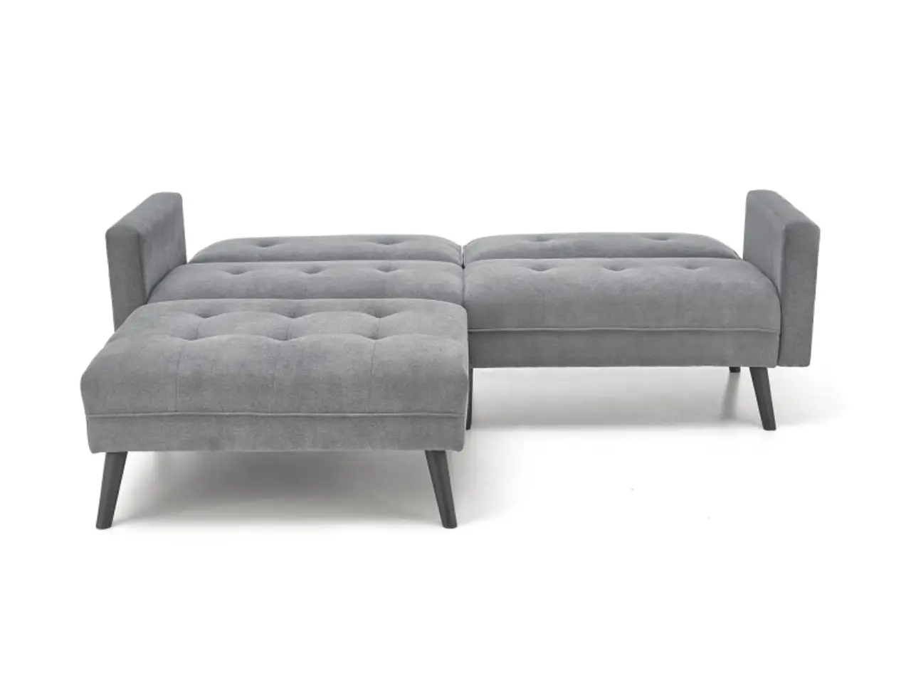 Billede 4 - CORNELIUS sammenklappelig sofa med ottoman, - Grå