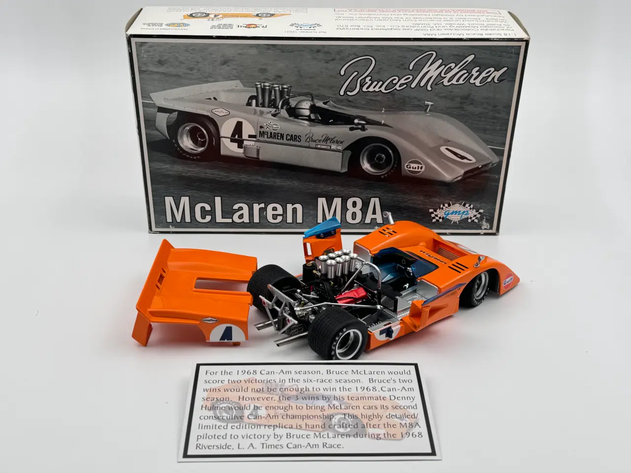 Billede 1 - 1968 McLaren M8A Chevrolet - Can-Am #4 - 1:18