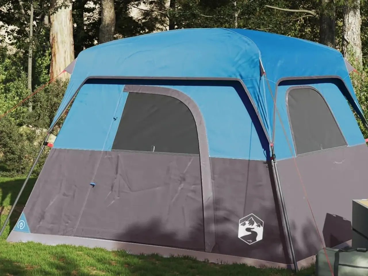 Billede 1 - 4-personers campingtelt vandafvisende blå