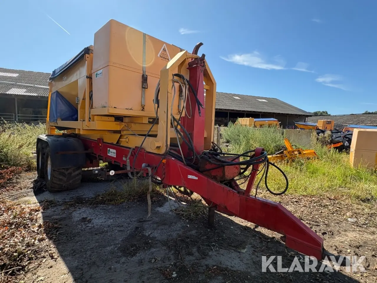 Billede 2 - Kroghejsvogn Holsø Hcv 170 med ladsalter og container