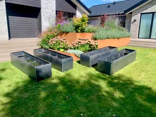 Corten plantekasser 6 stk