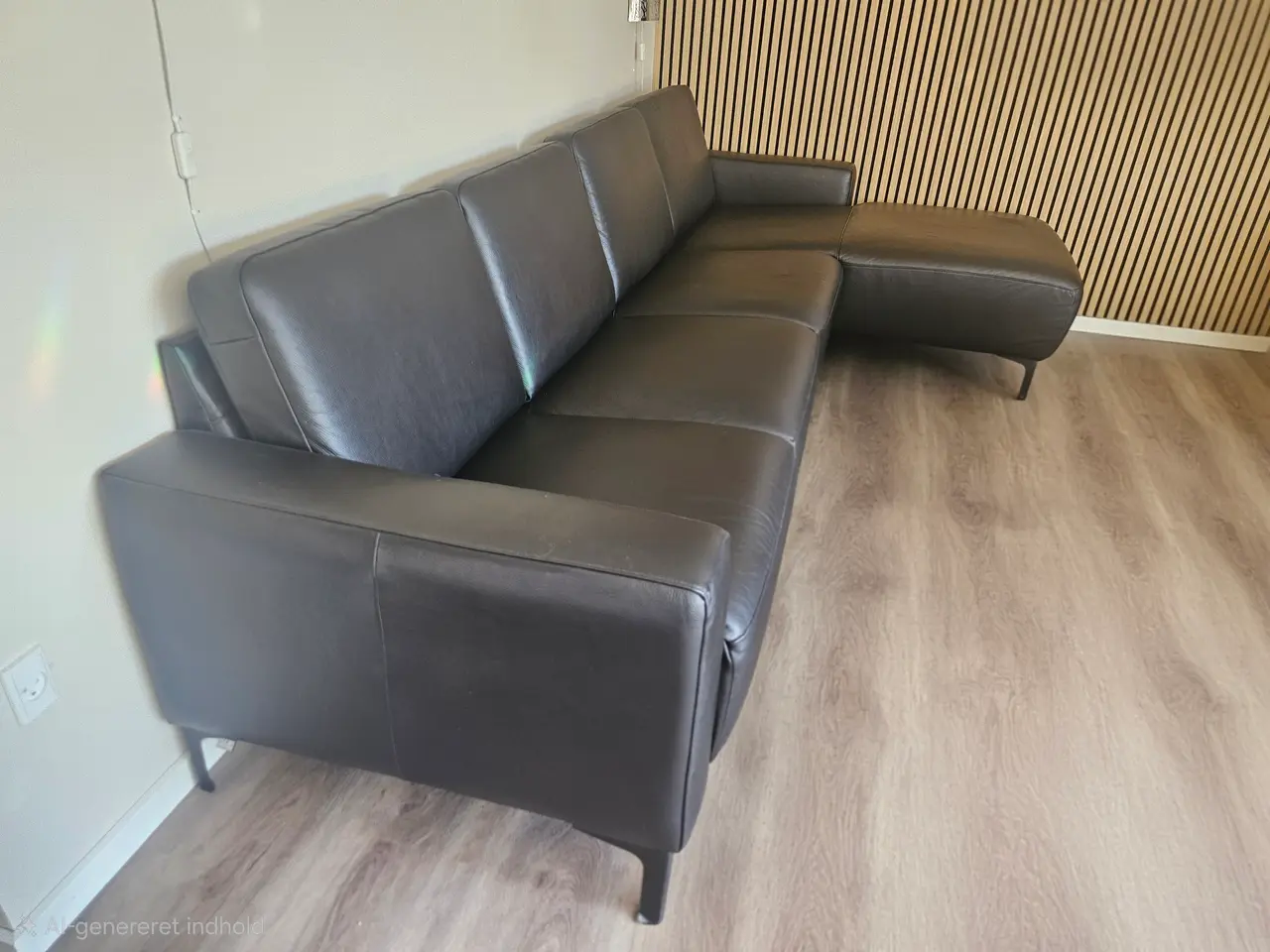 Billede 1 - Ægte lædersofa