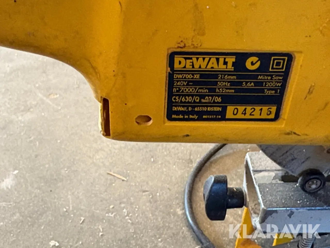 Billede 3 - Kap-/geringssav med udtræk. Dewalt DW700-XE