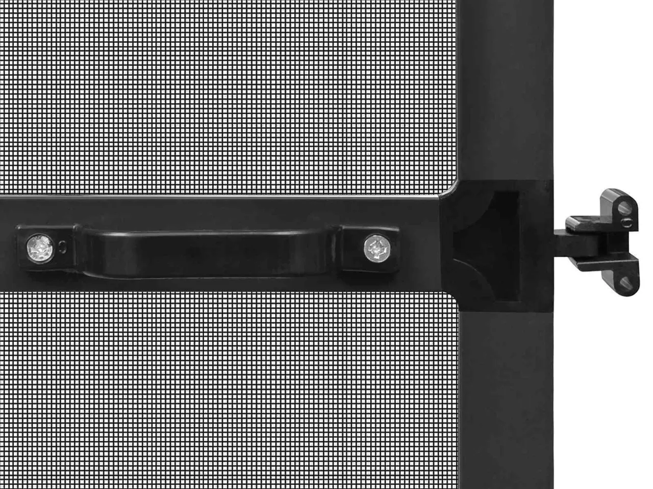 Billede 7 - Svingbart insektnet Anthracit og sort 100 x 215 cm