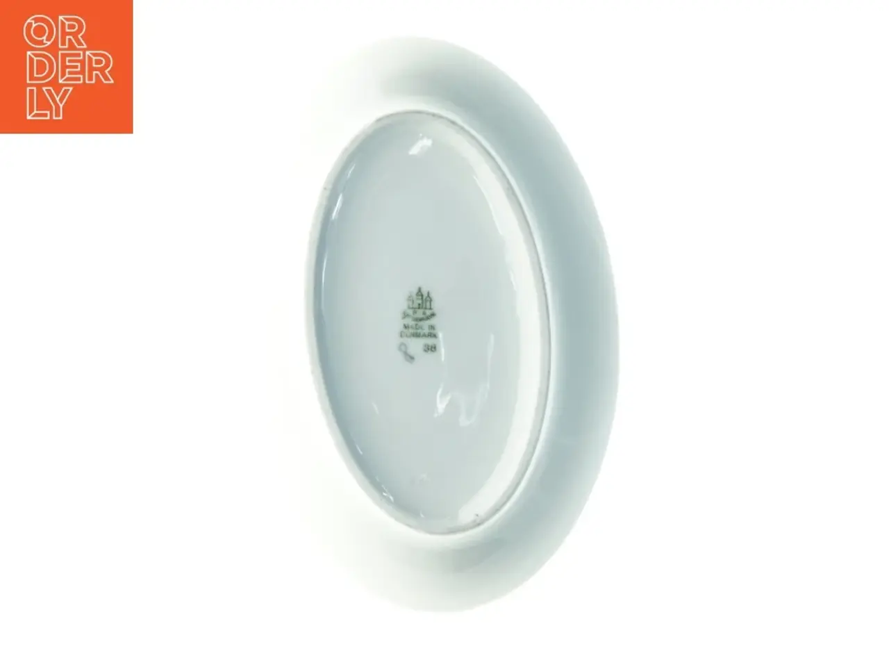 Billede 2 - Porcelænsfad med blomstermotiv fra Bing Og Grøndahl (str. 8,5 x 12,5 cm)