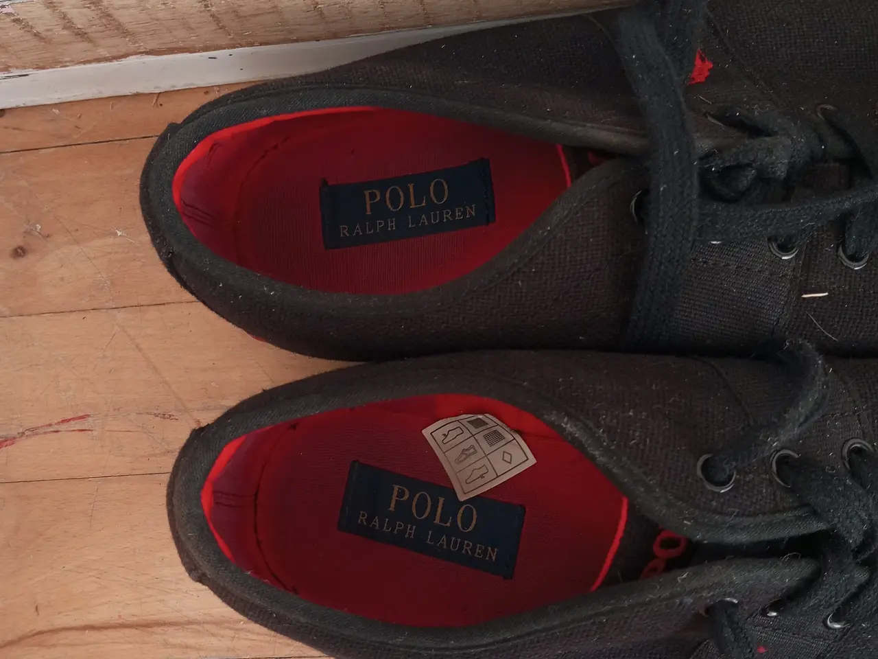 Billede 3 - Ralph Lauren sorte canvas herre sko str. 44