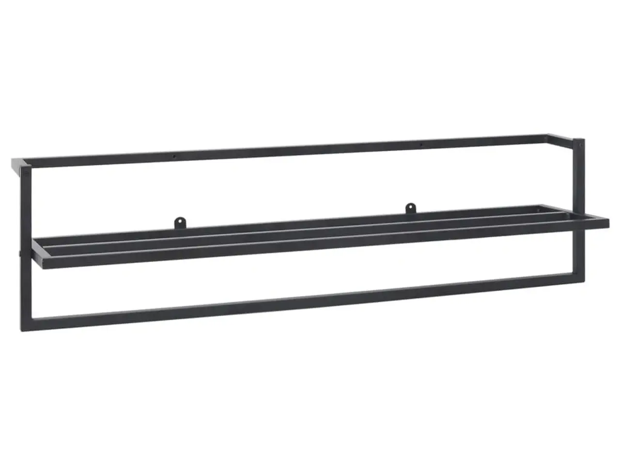Billede 2 - Håndklædeholder 95x25x22 cm jern sort