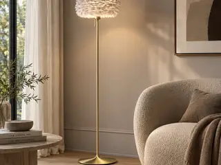Umage eos Evia sante gulvlampe messing – lys grå(ubrugt)v2113