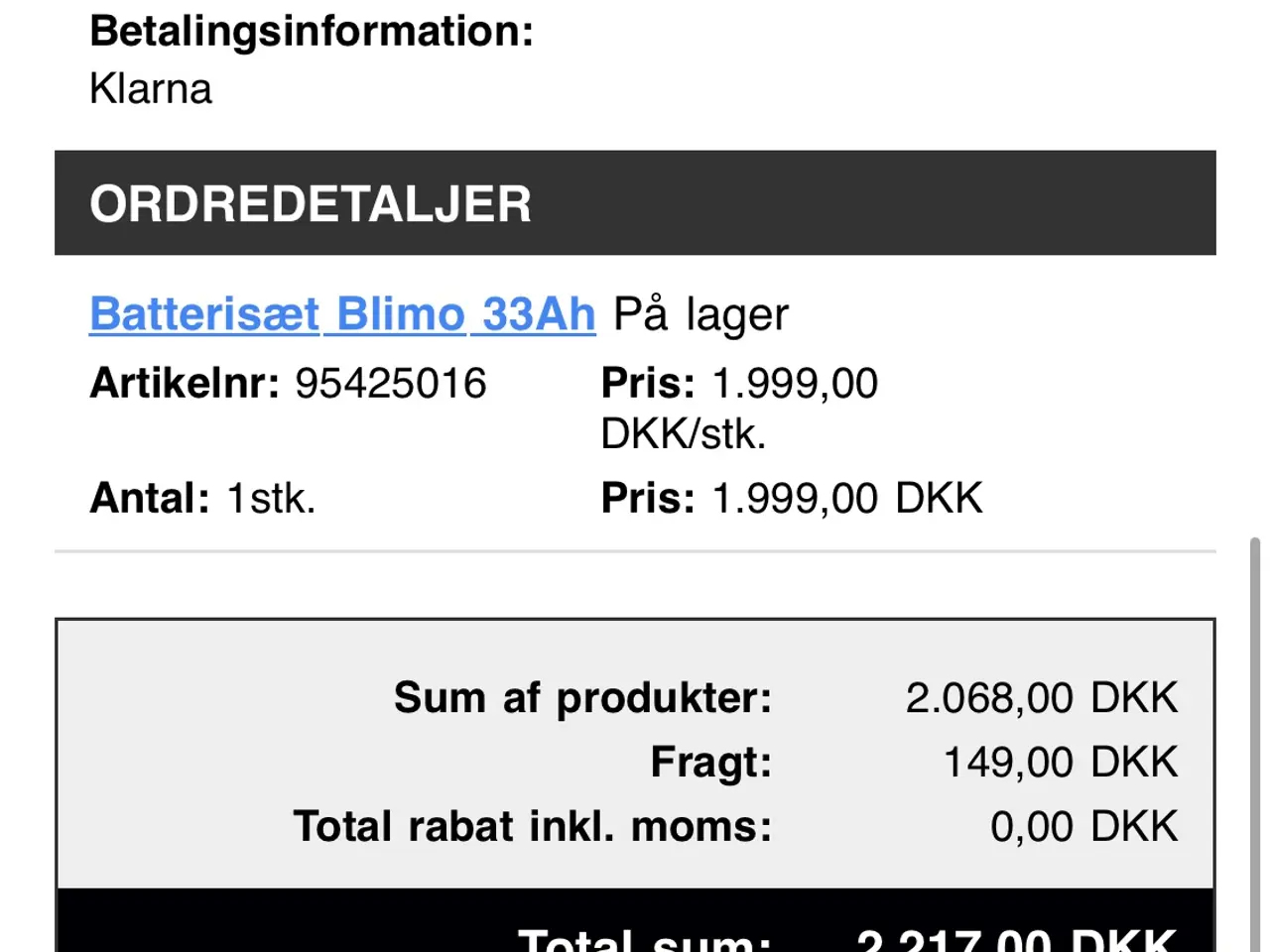 Billede 5 - Blimo el-scooter rød 3-hjulet