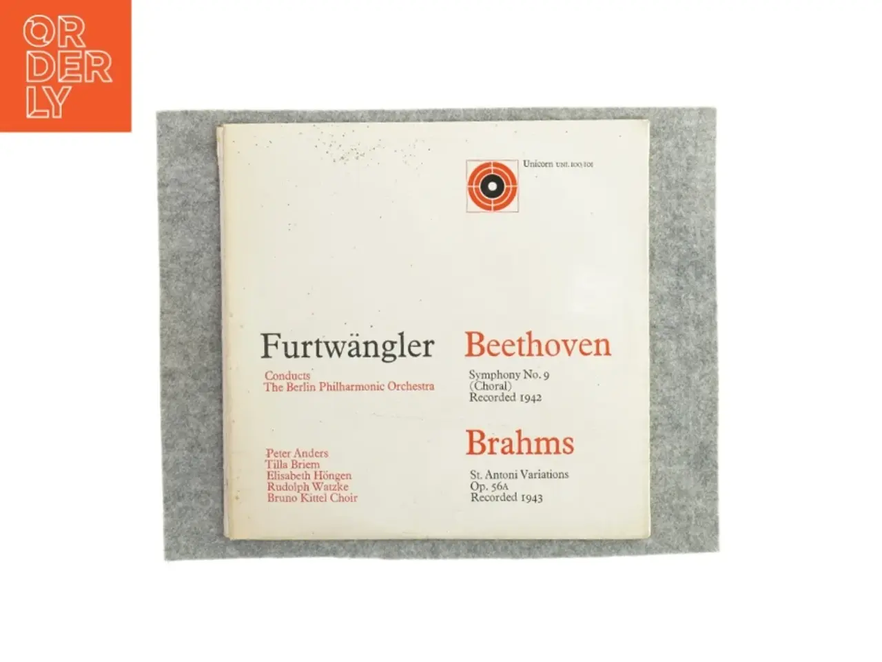 Billede 1 - Furtwängler Beethoven Brahms vinylplade