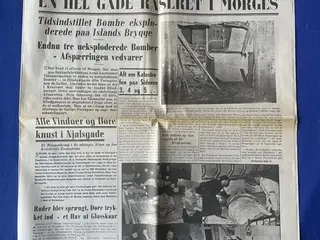 Avis - Aftenbladet - 28. Januar 1943 - En hel gade raseret i Morges