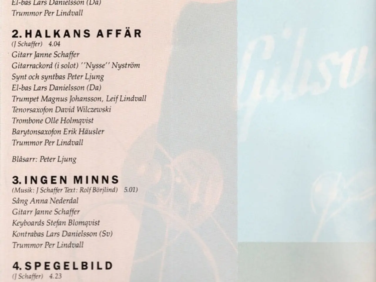 Billede 4 - Janne Schaffer – Ögonblick – CD